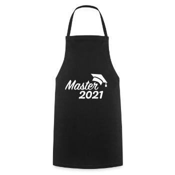Master 2021 - Cooking Apron - black - Front - AI Model Male 185 dark (185cm)