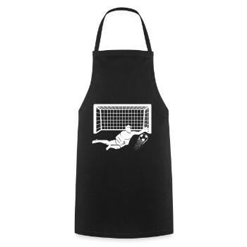 Gardien de but Football Club - Tablier de cuisine - noir - Devant - AI Model Male 185 dark (185cm)