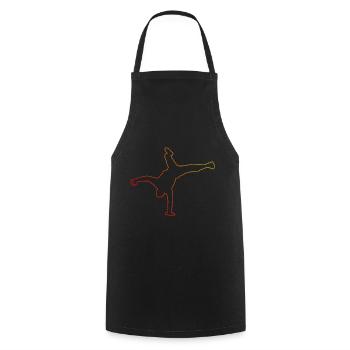 Break Dance Bboy Men Hip Hop Hiphop Bgirl - Tablier de cuisine - noir - Devant - AI Model Male 185 dark (185cm)