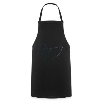 Women Men's Jetskiing Jet Ski Riding Jet Ski - Cooking Apron - black - Front - AI Model Male 185 dark (185cm)