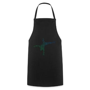 Breakdance Bboy Women Hip Hop Men Bgirl - Cooking Apron - black - Front - AI Model Male 185 dark (185cm)
