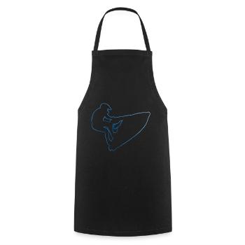 Water Sports Jetski Jetskiing Men's Jet Ski - Cooking Apron - black - Front - AI Model Male 185 dark (185cm)