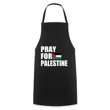 Pray for palestine - Tablier de cuisine - noir - Devant - AI Model Male 185 dark (185cm)