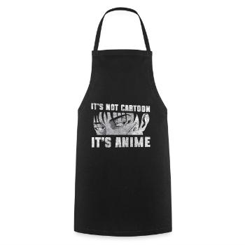 Japan Gaming Kawaii Otaku - Kochschürze - Schwarz - Vorne - AI Model Male 185 dark (185cm)