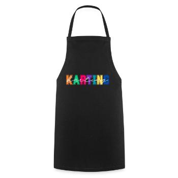 Karting Colors - Karting Lover Geschenk - Kochschürze - Schwarz - Vorne - AI Model Male 185 dark (185cm)