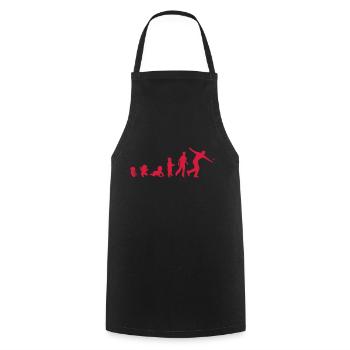 evolution pelote basque 260 - Tablier de cuisine - noir - Devant - AI Model Male 185 dark (185cm)