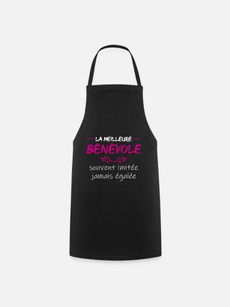 Cadeau pour bénévole | La meilleure bénévole - Tablier de cuisine - noir