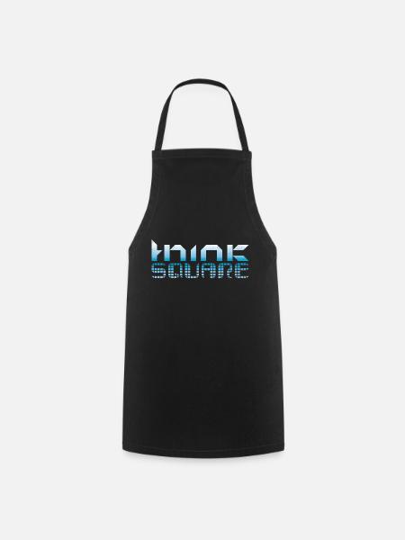 Think square - manie de l'angle - Tablier de cuisine - noir