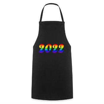 LGBTQ Nationalmannschaft Fußball Weltmeister - Kochschürze - Schwarz - Vorne - AI Model Male 185 dark (185cm)