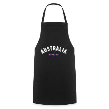 Australia - Tablier de cuisine - noir - Devant - AI Model Male 185 dark (185cm)