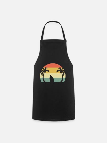 Surfing Beach Reisender - Kochschürze - Schwarz