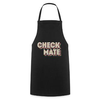 Schach Schachmatt Schachzüge Schachspieler - Kochschürze - Schwarz - Vorne - AI Model Male 185 dark (185cm)