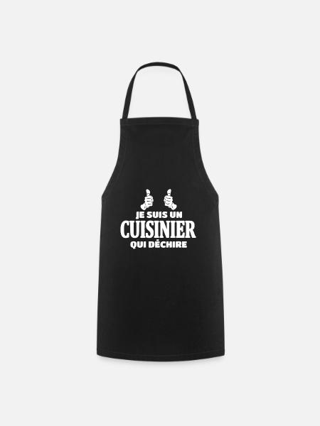 Cuisinier - Tablier de cuisine - noir