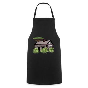 Jardin Nature Maison de Loisirs Cabane Amoureux de la nature - Tablier de cuisine - noir - Devant - AI Model Male 185 dark (185cm)