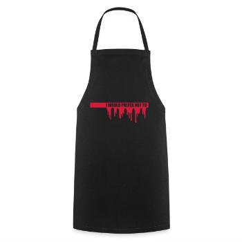 I prefer not to - Cooking Apron - black - Front - AI Model Male 185 dark (185cm)