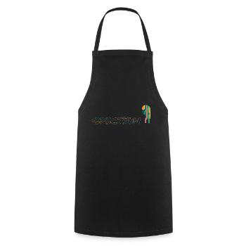 Spectre autistique. - Tablier de cuisine - noir - Devant - AI Model Male 185 dark (185cm)