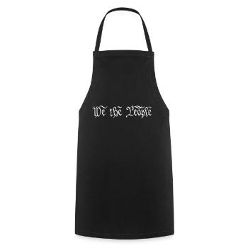 Patriot US Flag Constitution of the USA Needs To - Cooking Apron - black - Front - AI Model Male 185 dark (185cm)