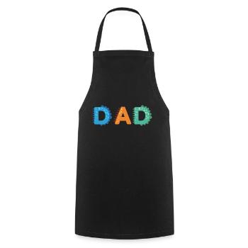 Dad of the Birthday Monster 1st Birthday Family - Cooking Apron - black - Front - AI Model Male 185 dark (185cm)