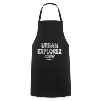 Urban Explorer - Cooking Apron - black - Front - AI Model Male 185 dark (185cm)