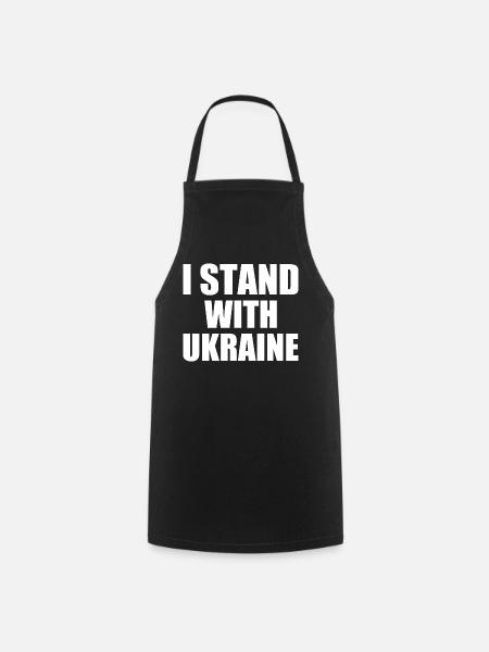I stand with ukraine - Kochschürze - Schwarz