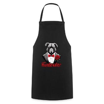 Dog Father, Mafia, Australian Shepherd, Dog Father - Cooking Apron - black - Front - AI Model Male 185 dark (185cm)