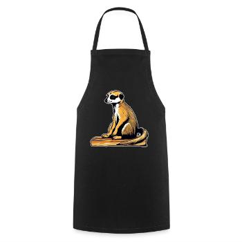 Cute meerkat - Cooking Apron - black - Front - AI Model Male 185 dark (185cm)