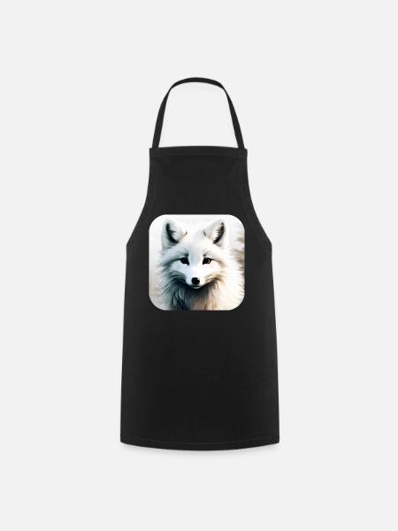 Cooler Polar Fuchs - Kochschürze - Schwarz
