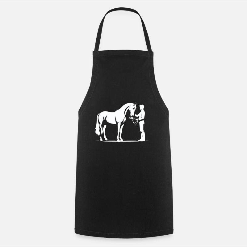 Horse Fool - Cooking Apron - black