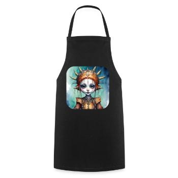 Fille punk gothique cool - Tablier de cuisine - noir - Devant - AI Model Male 185 dark (185cm)