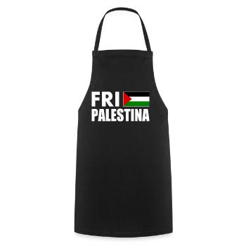 Fri palestina - Kochschürze - Schwarz - Vorne - AI Model Male 185 dark (185cm)