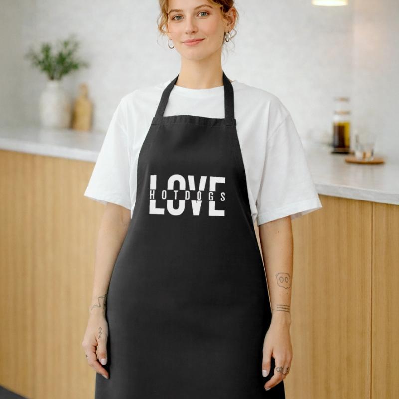 Love Hotdogs Déclaration de restauration rapide Tablier de cuisine