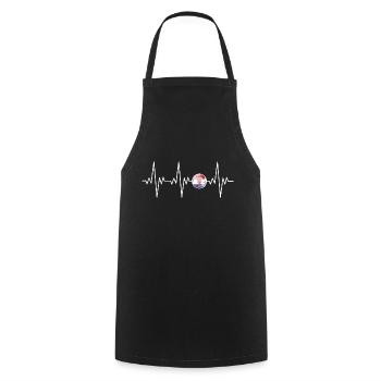 Croatia Croatian soccer gift - Cooking Apron - black - Front - AI Model Male 185 dark (185cm)
