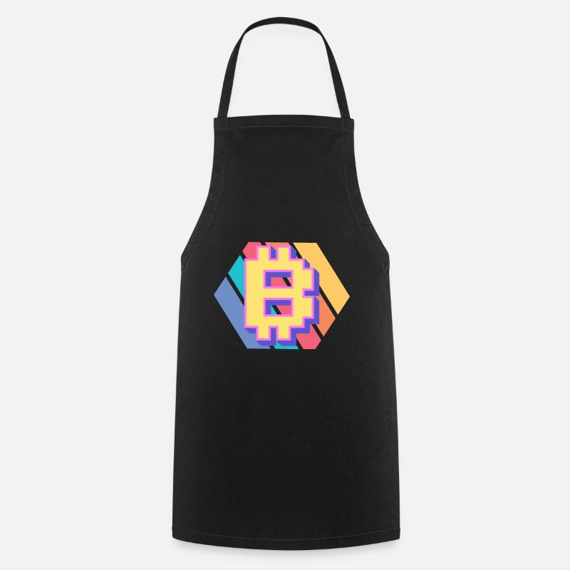 Bitcoin Crypto Btc Blockchain Lovers Crypto Tra - Cooking Apron - black