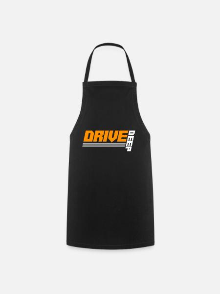 Lowered Tuning Car - Cooking Apron - black
