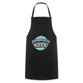Bremerhaven Germany Font Pop Art Comic - Cooking Apron - black - Front - AI Model Male 185 dark (185cm)
