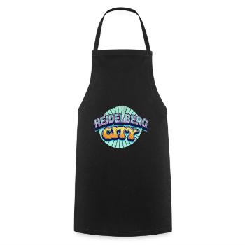 Heidelberg Allemagne Ville Police Pop Art Comic - Tablier de cuisine - noir - Devant - AI Model Male 185 dark (185cm)