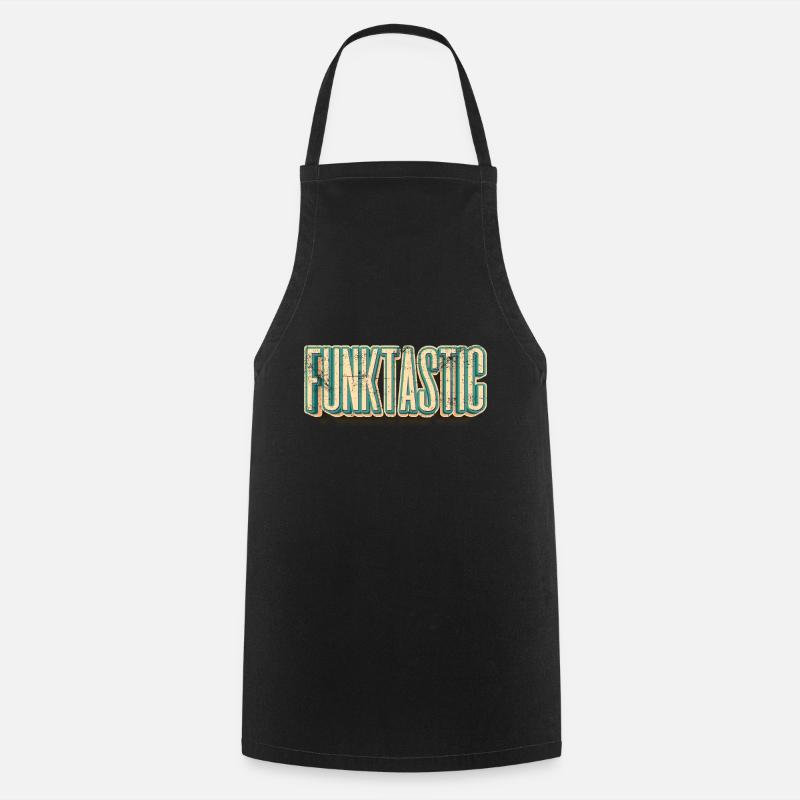 Funktastic Funky Vintage - Cooking Apron - black