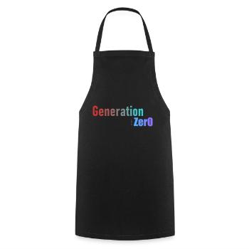 Generation 0 - Cooking Apron - black - Front - AI Model Male 185 dark (185cm)