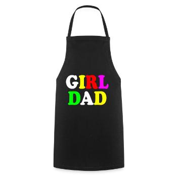 Girl dad - Tablier de cuisine - noir - Devant - AI Model Male 185 dark (185cm)