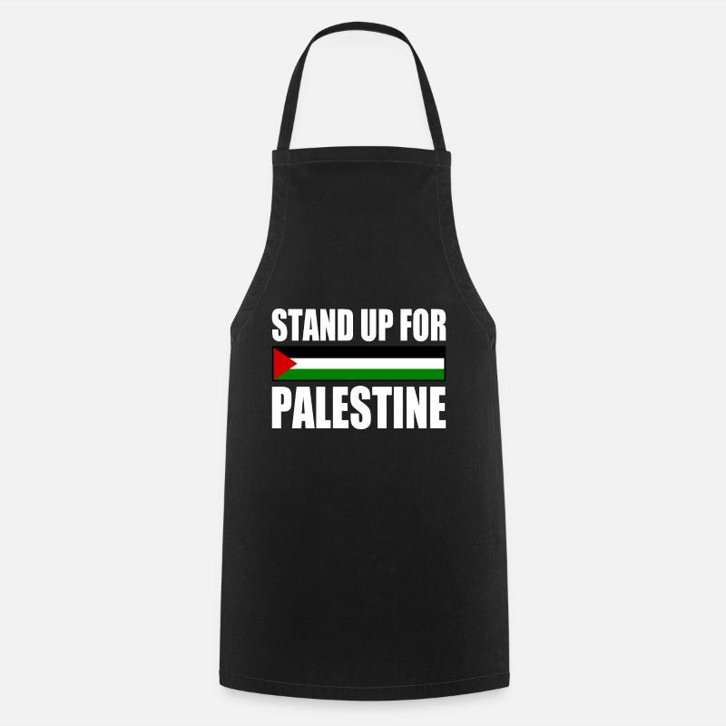 stand up for palestine - Cooking Apron - black