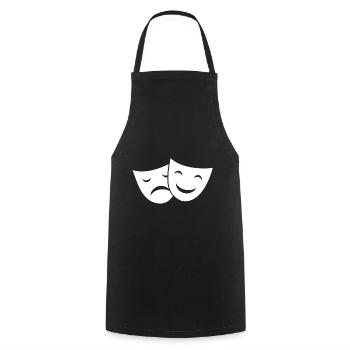 Masken - Kochschürze - Schwarz - Vorne - AI Model Male 185 dark (185cm)