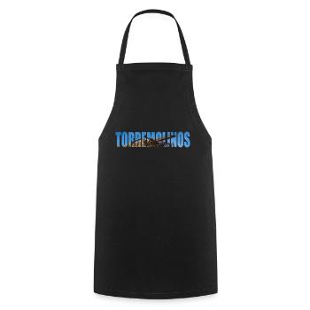 Torremolinos Malaga Spain - Cooking Apron - black - Front - AI Model Male 185 dark (185cm)