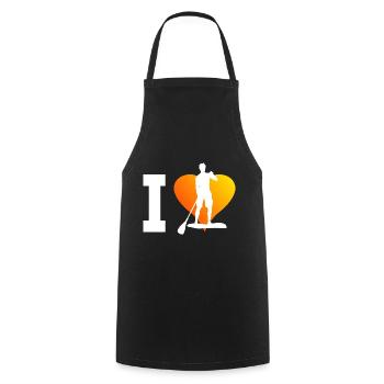 Sup Men's Standup Paddle Standup Paddling - Cooking Apron - black - Front - AI Model Male 185 dark (185cm)