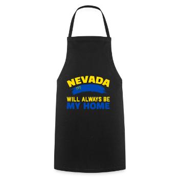 Le Nevada sera toujours ma maison USA Amérique Ne - Tablier de cuisine - noir - Devant - AI Model Male 185 dark (185cm)