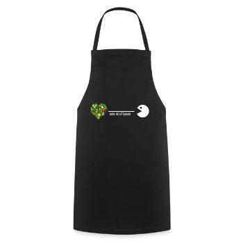 vegetarier bio vegetarisch vitamine healthy-food - Kochschürze - Schwarz - Vorne - AI Model Male 185 dark (185cm)