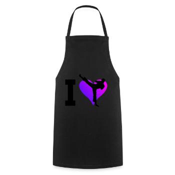Kickboxing Boxe Hommes Boxe Femmes Kickboxer - Tablier de cuisine - noir - Devant - AI Model Male 185 dark (185cm)
