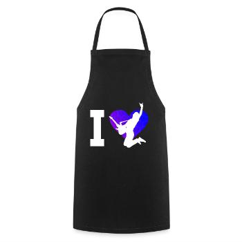 Guitar Player electronic guitar Men - Cooking Apron - black - Front - AI Model Male 185 dark (185cm)