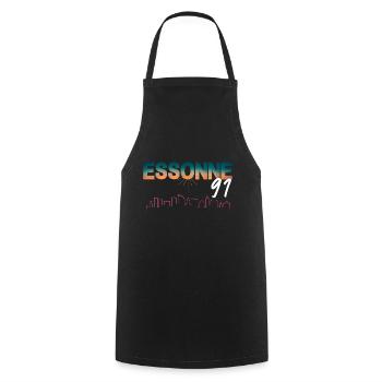 Essonne 91 - Cooking Apron - black - Front - AI Model Male 185 dark (185cm)