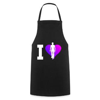 Cyclists Cycling Men Cycling - Cooking Apron - black - Front - AI Model Male 185 dark (185cm)