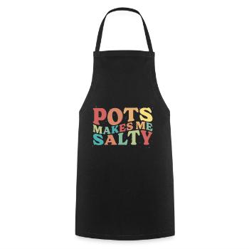 Dysautonomia Awareness Chronic Illness - Cooking Apron - black - Front - AI Model Male 185 dark (185cm)